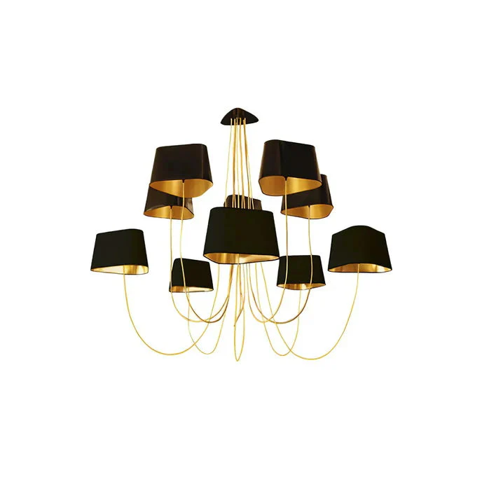 Petit Contemporary Fabric Chandelier - Image 50