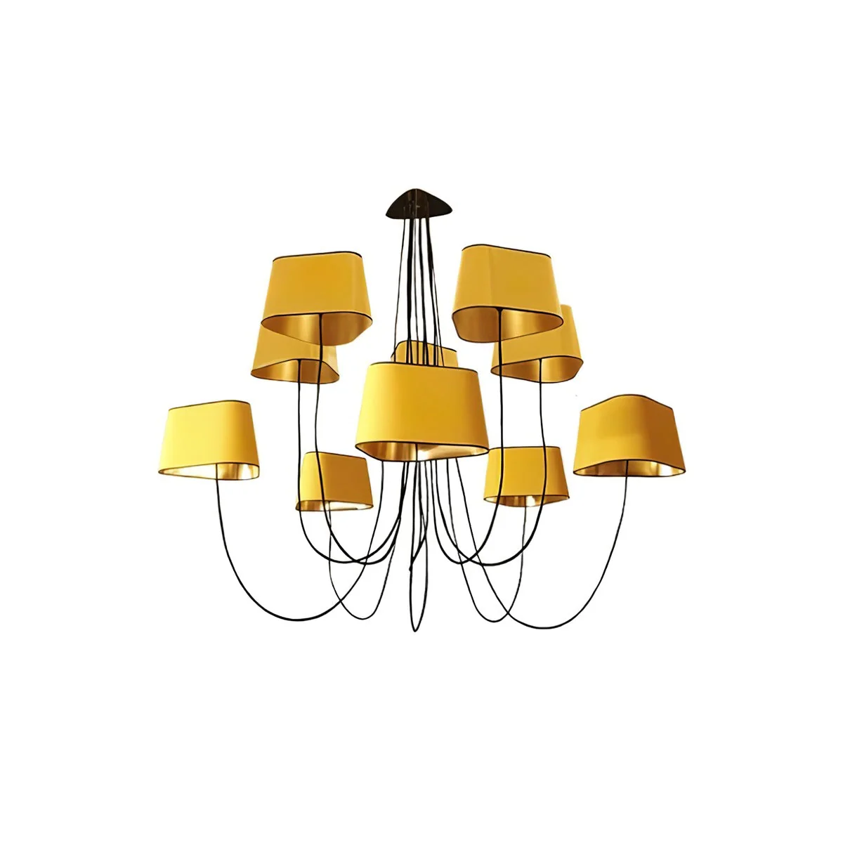 Petit Contemporary Fabric Chandelier - Image 72