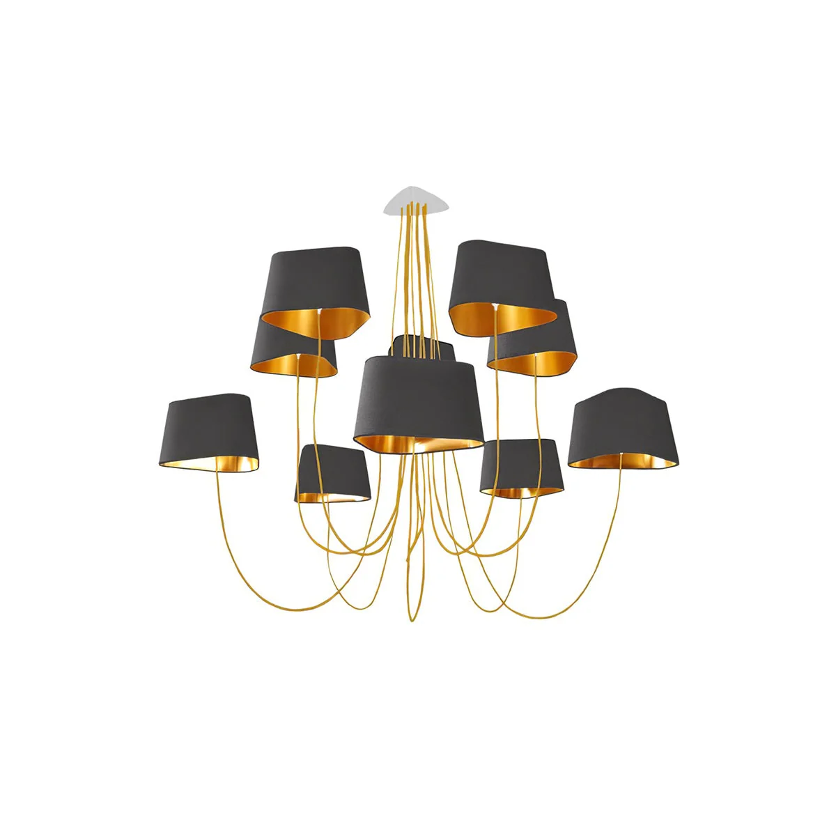 Petit Contemporary Fabric Chandelier - Image 73