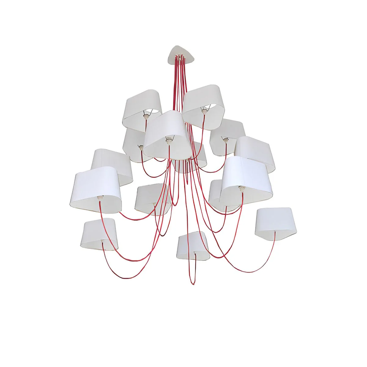 Petit Contemporary Fabric Chandelier - Image 76