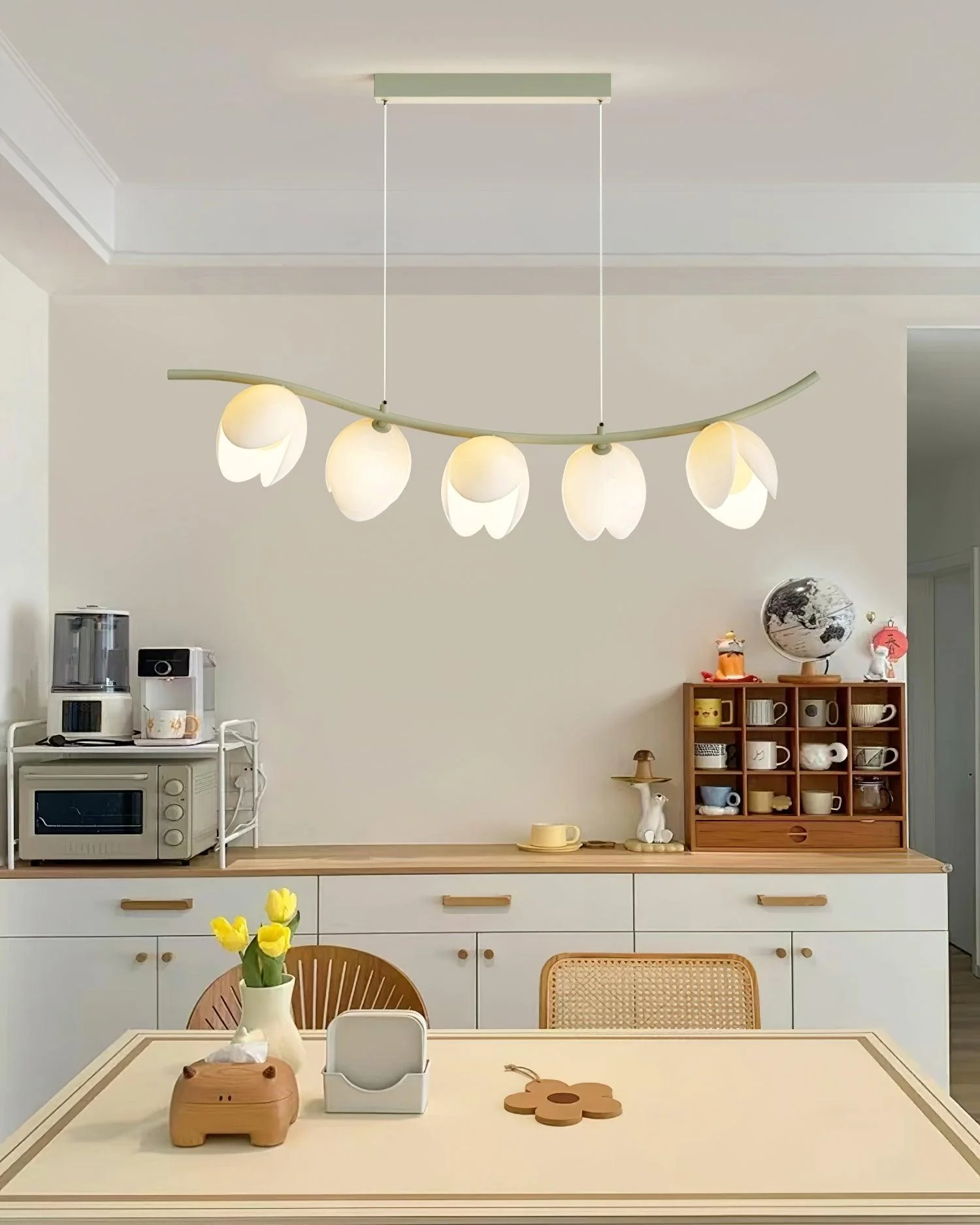 Pistachio Elegance Nordic Art Pendant Lamp - Image 4
