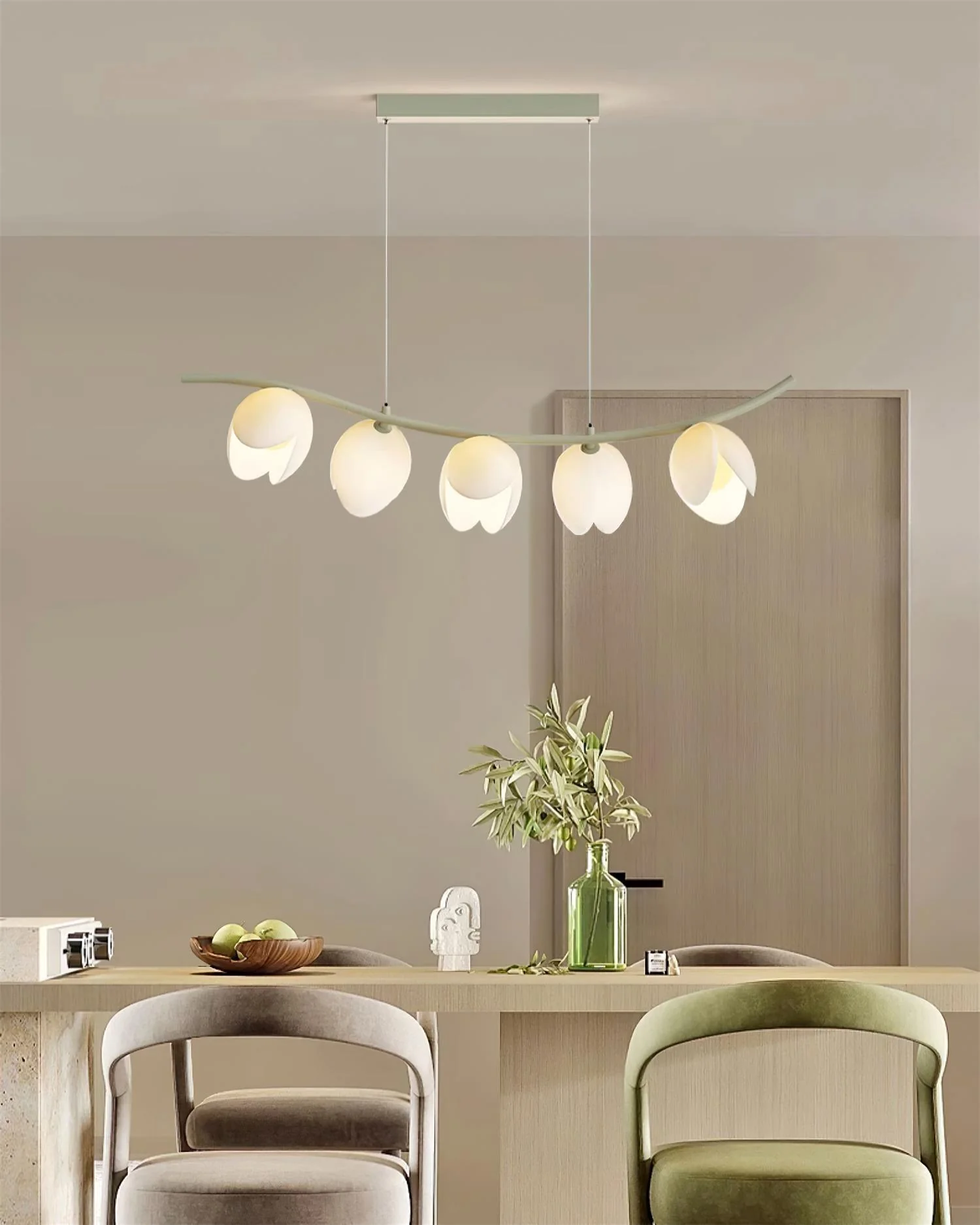 Pistachio Elegance Nordic Art Pendant Lamp - Image 7