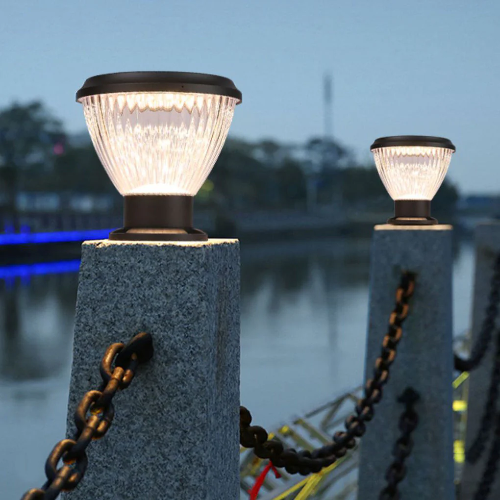 Plans Round LED Modern Outdoor Post Caps Pillar Light