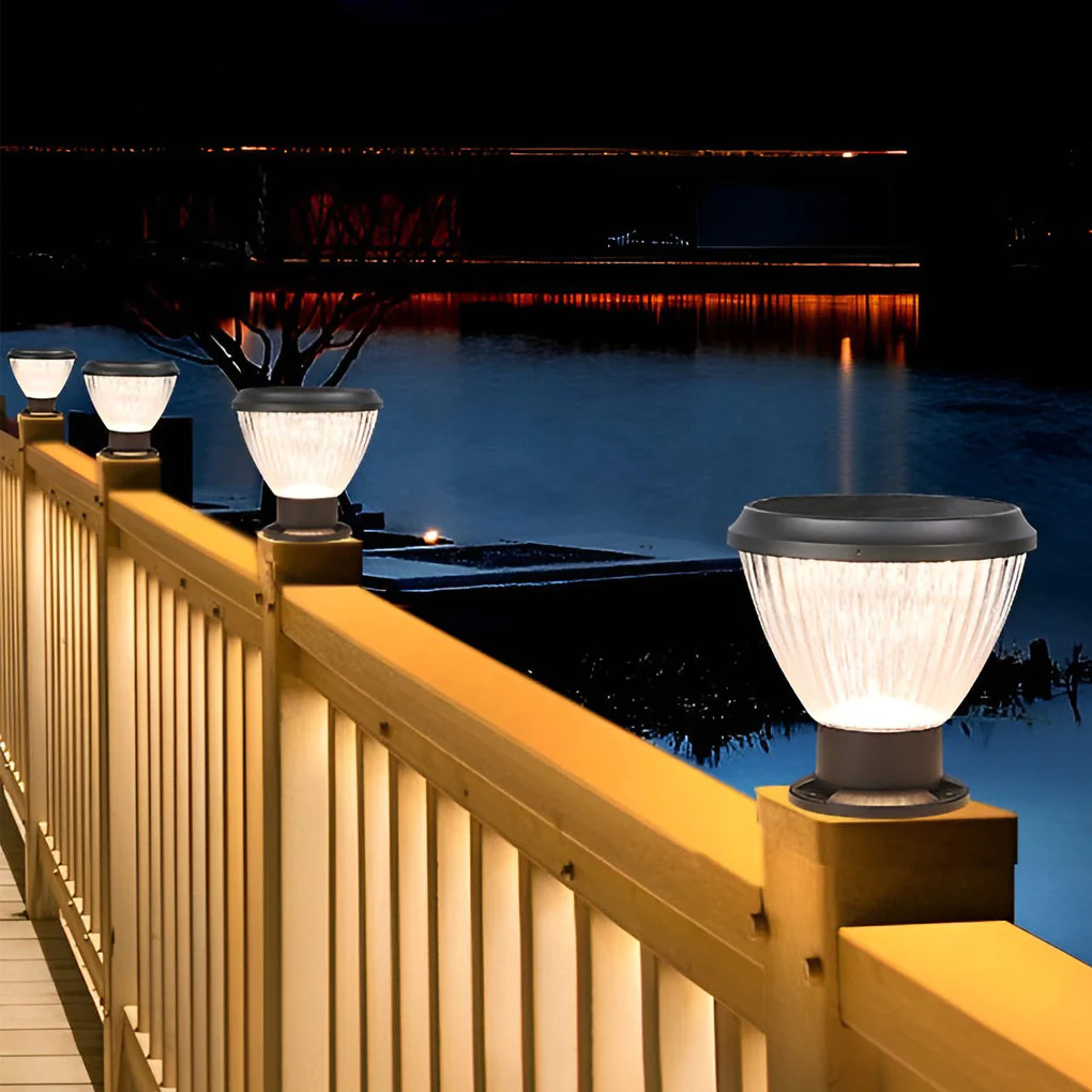 Plans Round LED Modern Outdoor Post Caps Pillar Light - Image 8