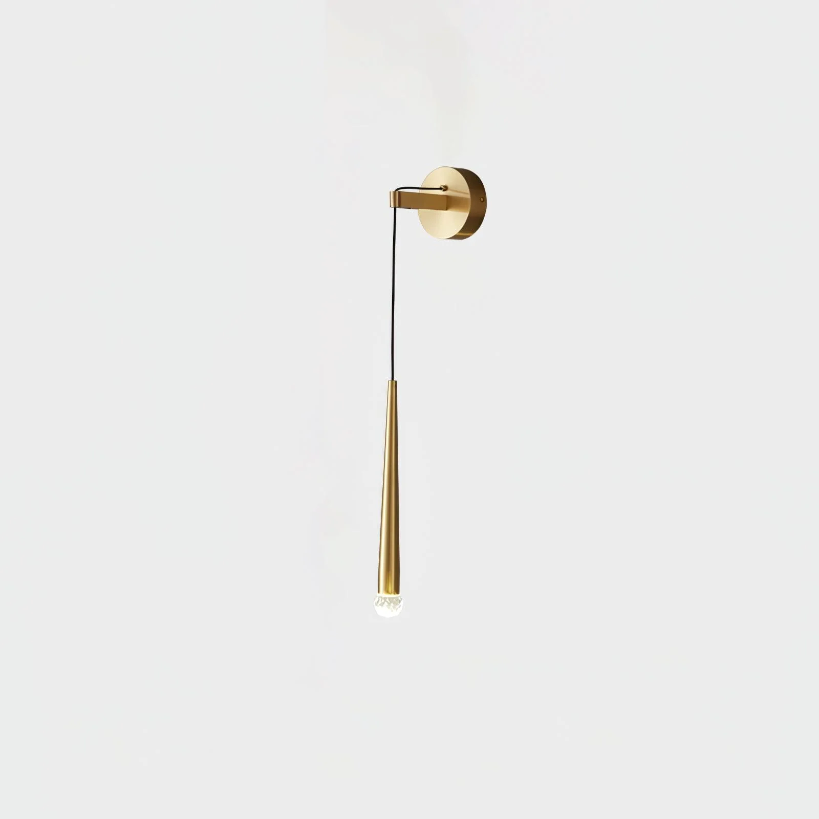 Plex Modern Minimalist Conical Crystal Wall Lamp - Image 10