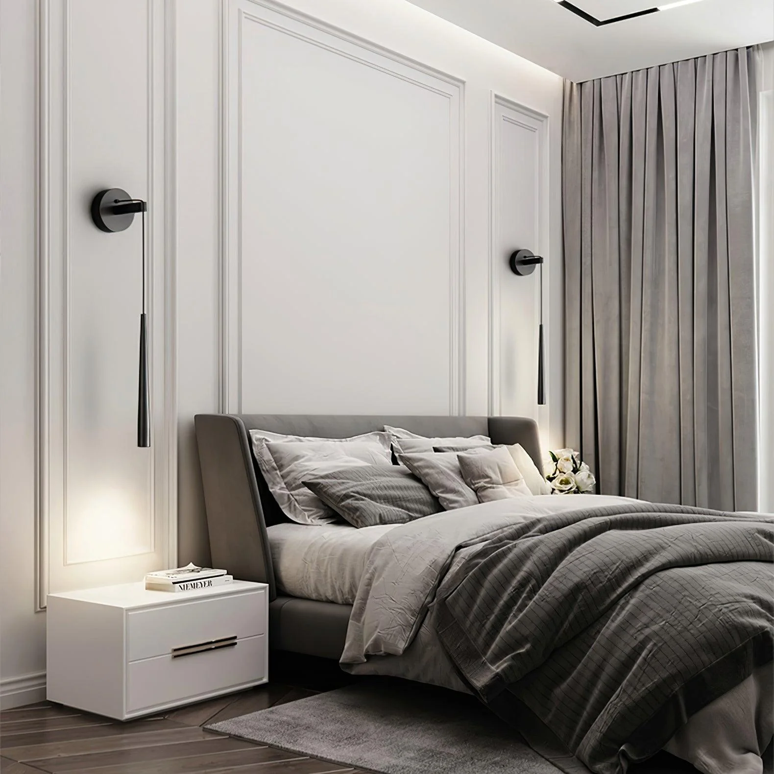 Plex Modern Minimalist Conical Crystal Wall Lamp - Image 21