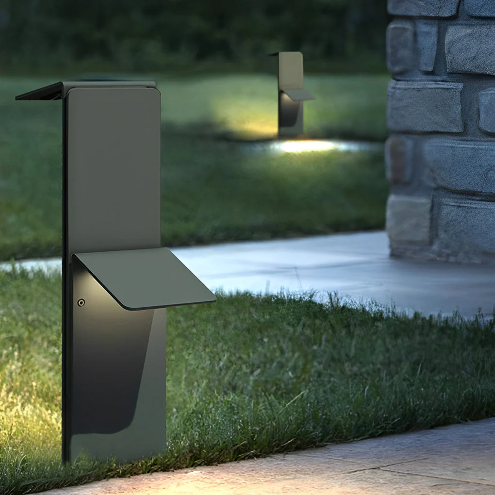Praed Modern Vertical LED Steel Outdoor Pathway Lights - Image 3