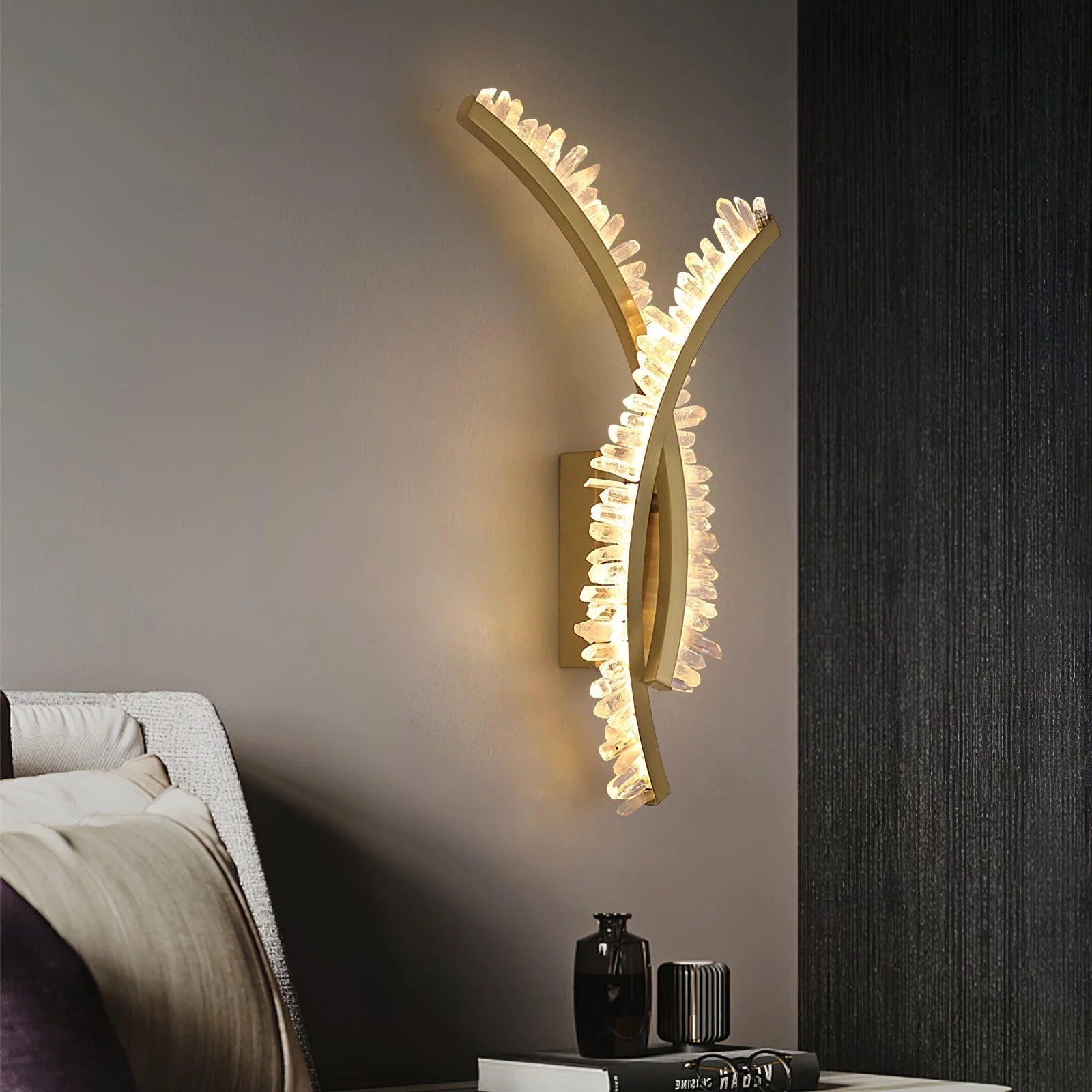 Prairie Premium Nordic Art Crystal Wall Light - Image 22