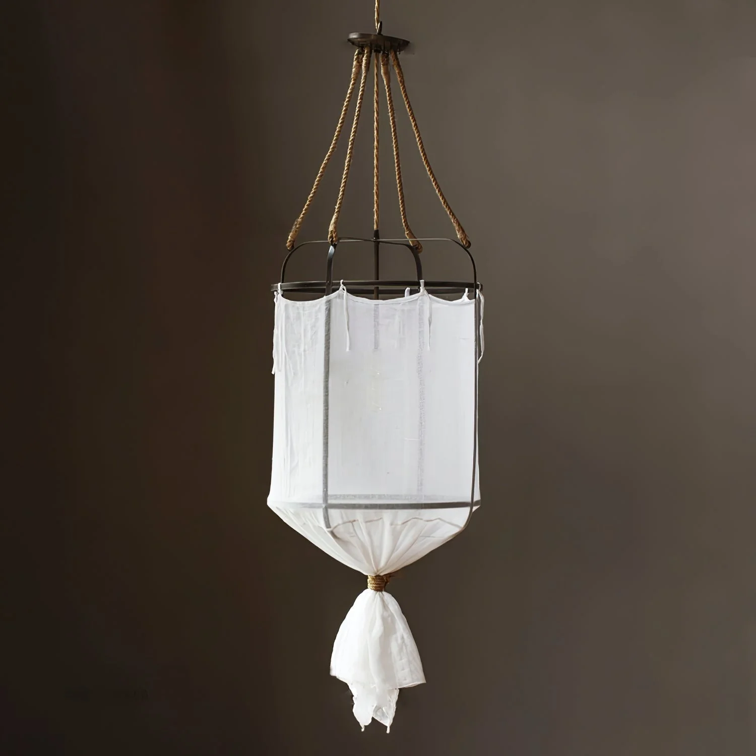 Provence Modern Linen Fabric Pendant Light - Image 15