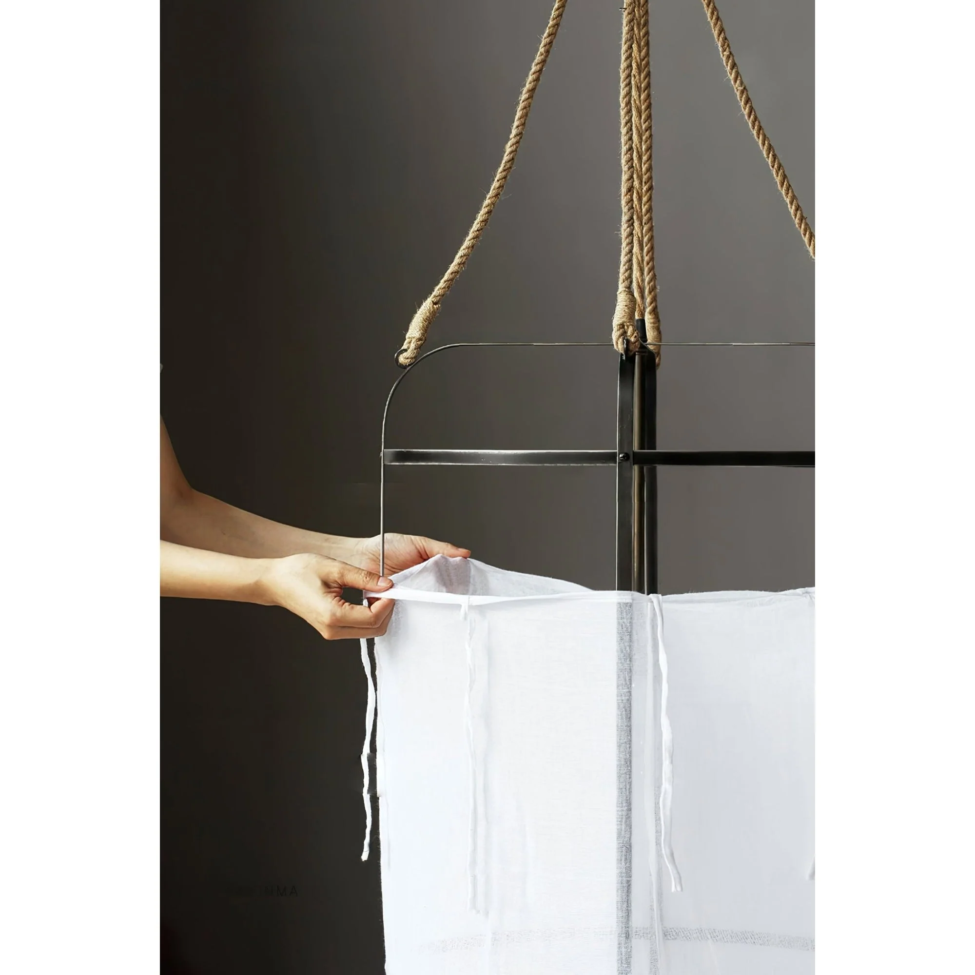 Provence Modern Linen Fabric Pendant Light - Image 19