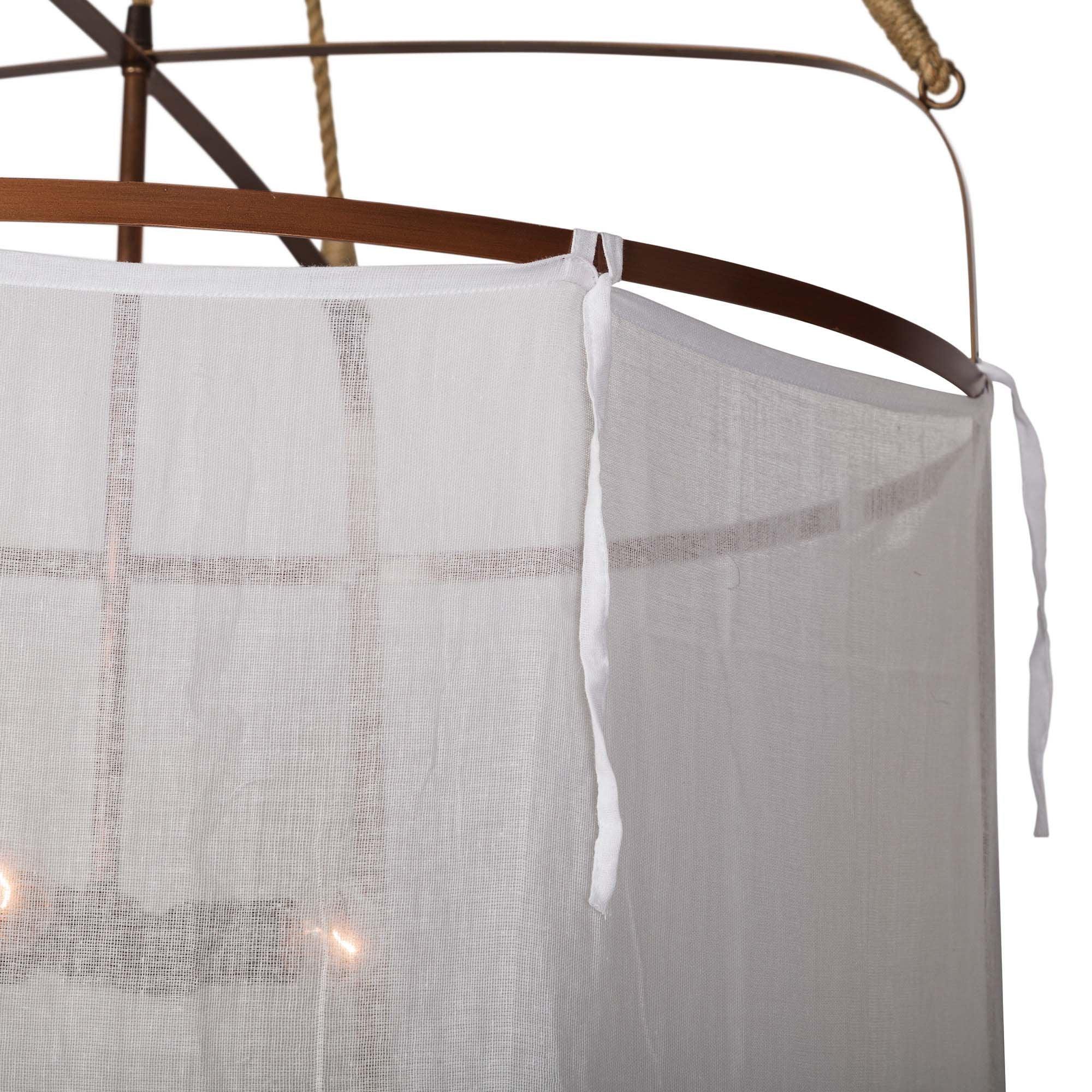 Provence Modern Linen Fabric Pendant Light - Image 20