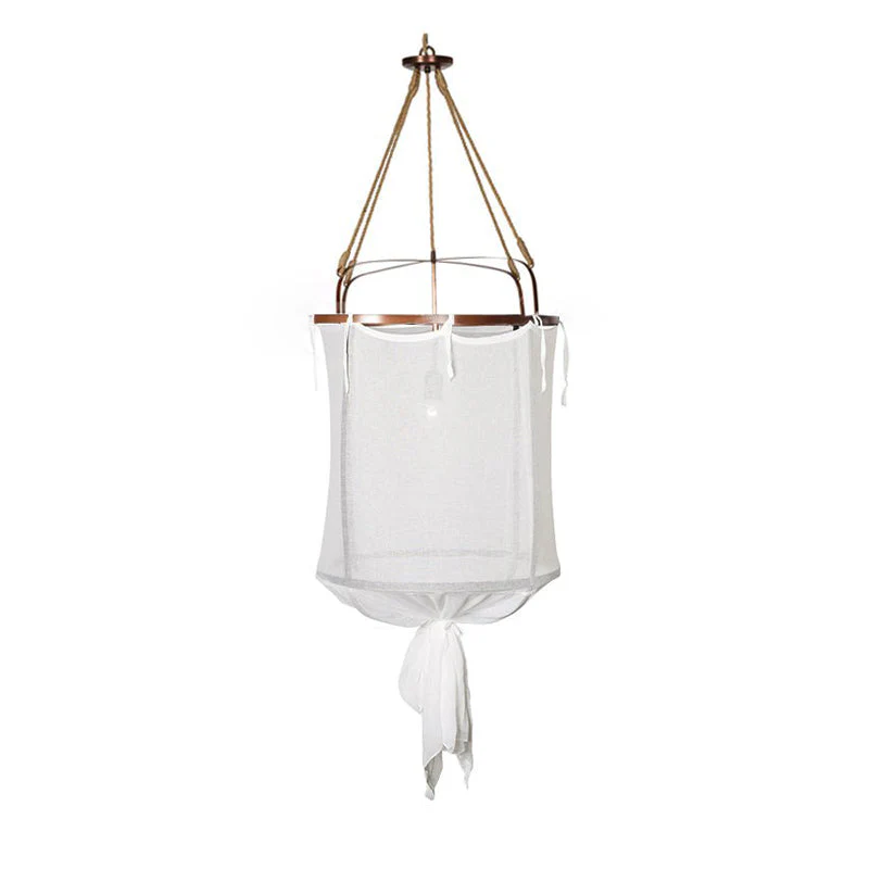 Provence Modern Linen Fabric Pendant Light - Image 23