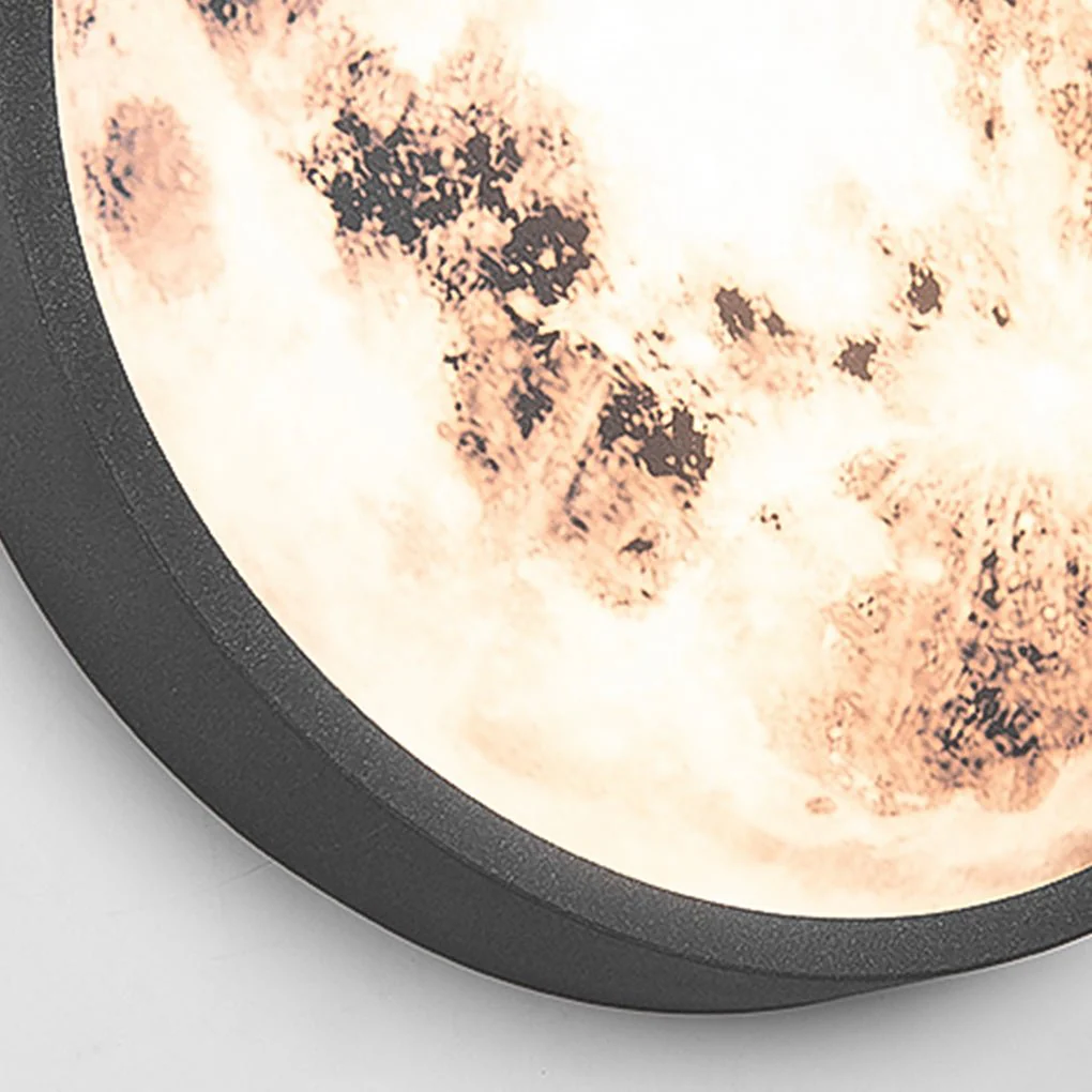 Prudent Creative Moon Glass Steel Outdoor Wall Light - Image 7