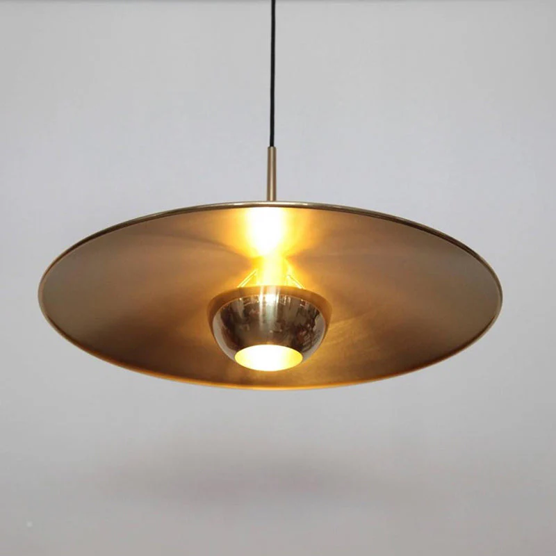 Pyra Minimalist Metal Pendant Light, Gold - Image 2