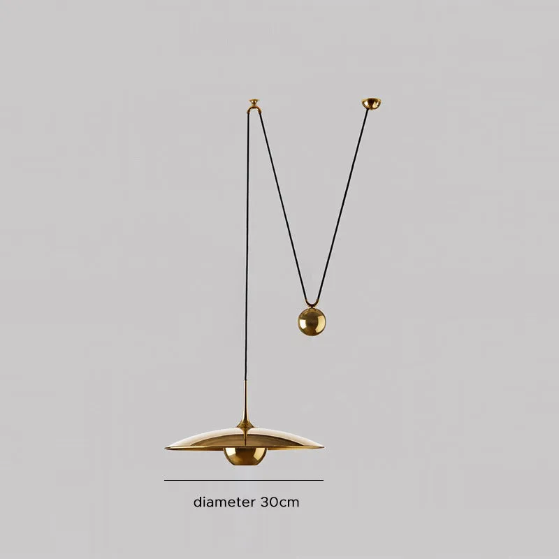 Pyra Minimalist Metal Pendant Light, Gold - Image 4