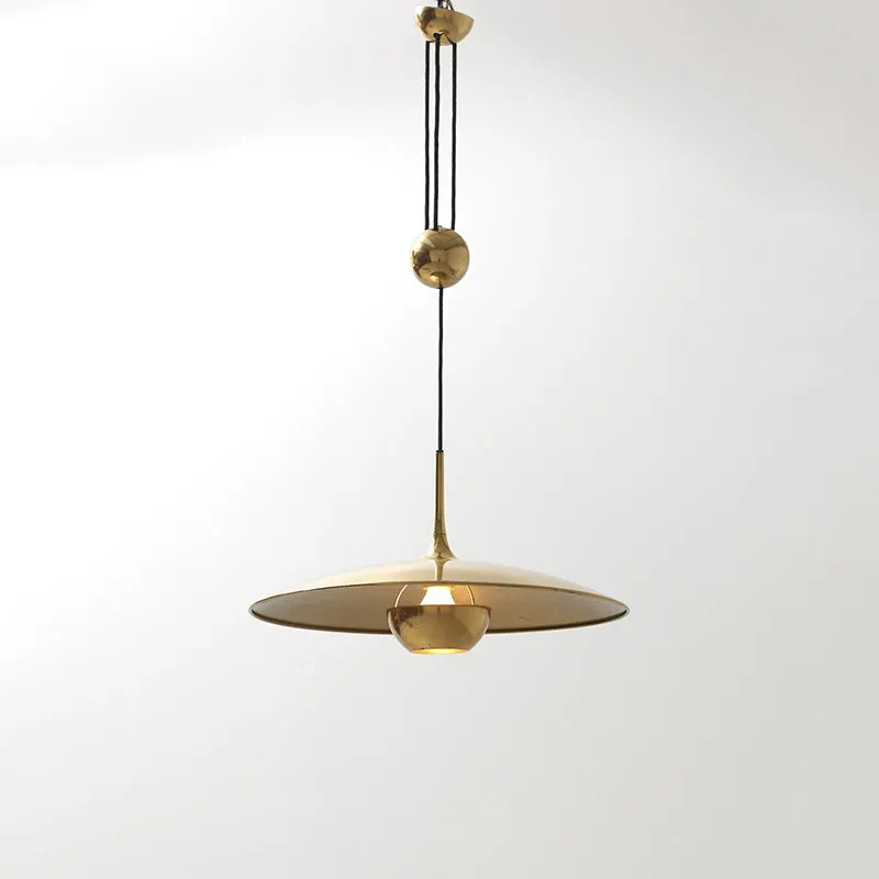 Pyra Minimalist Metal Pendant Light, Gold - Image 6
