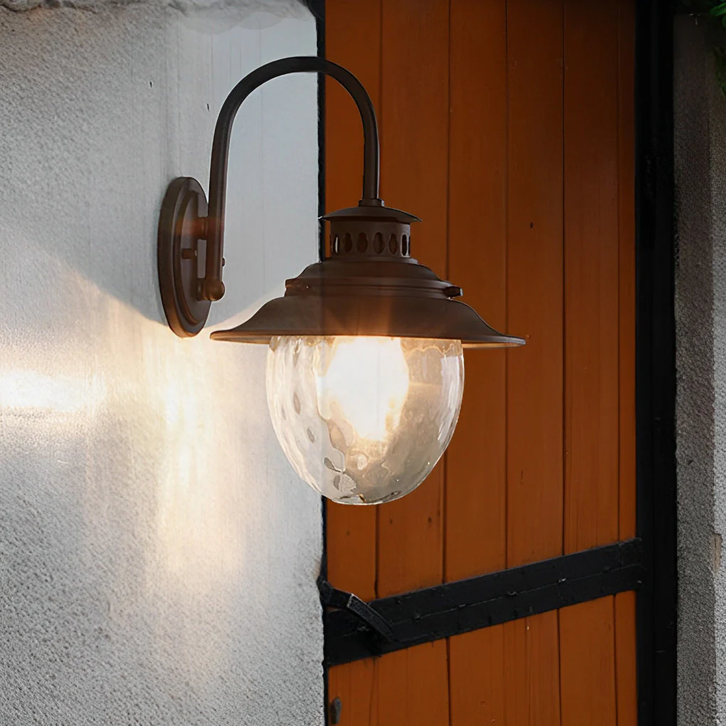 Quenby Creative LED Modern Glass Outdoor Wall Lamp - Image 2