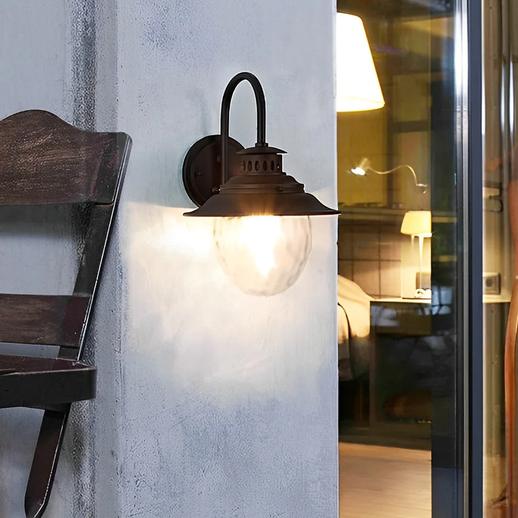 Quenby Creative LED Modern Glass Outdoor Wall Lamp - Image 3