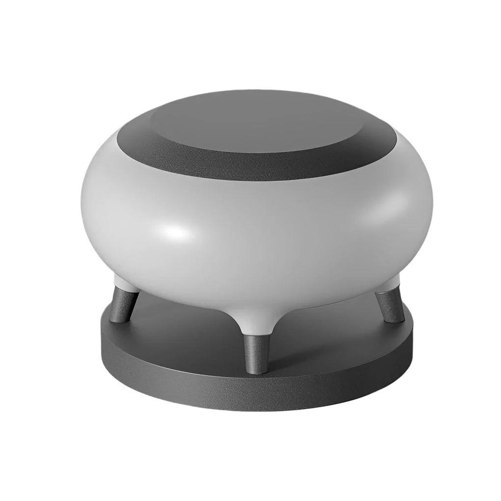 Questa Round Drum Modern Steel Outdoor Fence Post Lights - Image 5