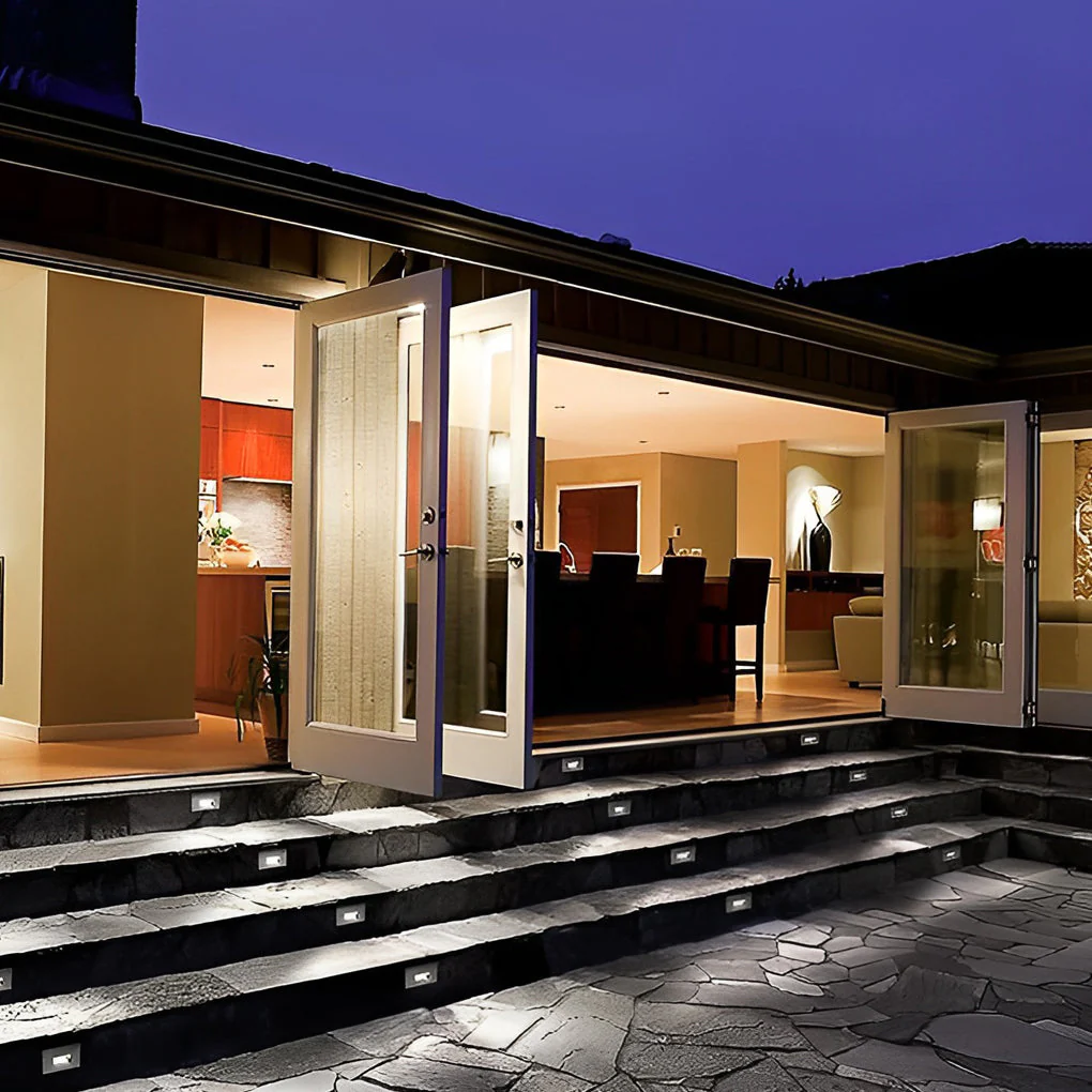 Quine Rectangular Grilles Wall Plastic Outdoor Reccessed Lights - Image 4