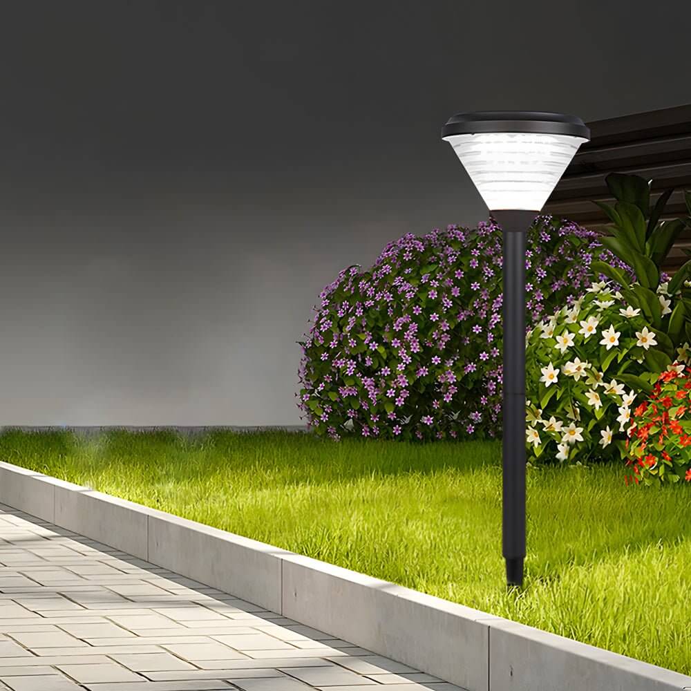 Quinn Modern LED Lampshade Outdoor Pathway Lights - Image 2