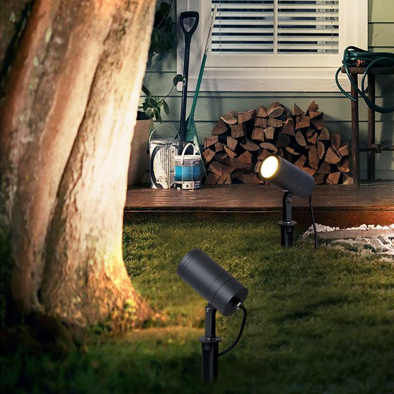 Quintana Adjustable Round Modern Glass Tree Spotlights