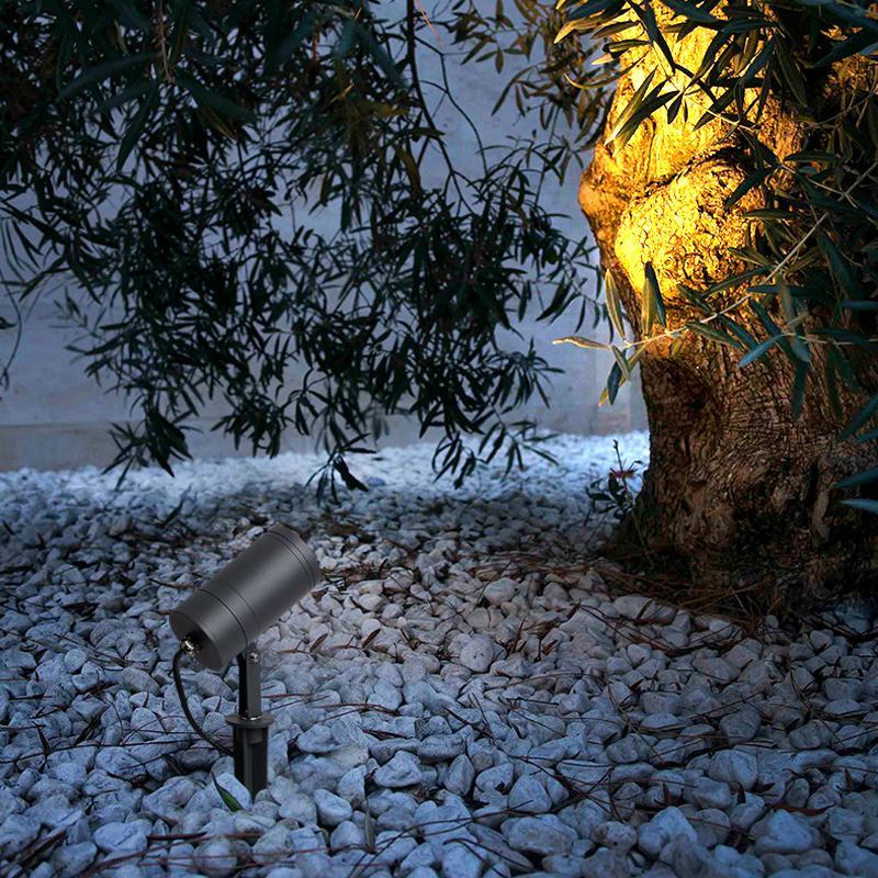 Quintana Adjustable Round Modern Glass Tree Spotlights - Image 2