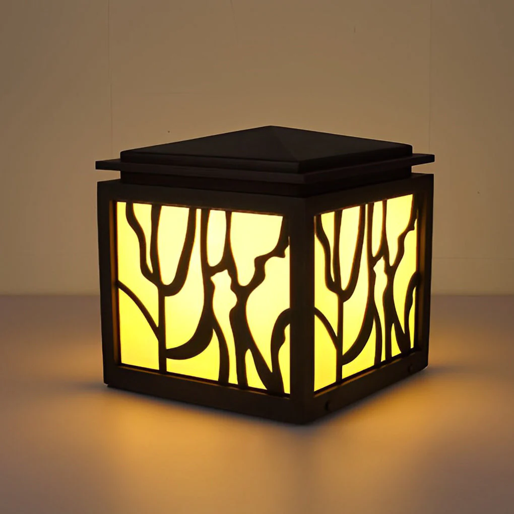 Rache Rustic Creative LED Retro Marble Outdoor Fence Post Lights - Image 6