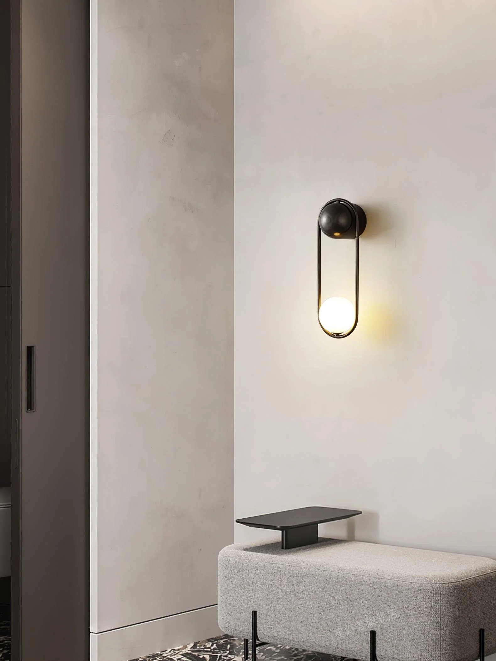 Radiain Brass Minimalist Wall Lamp - Image 12
