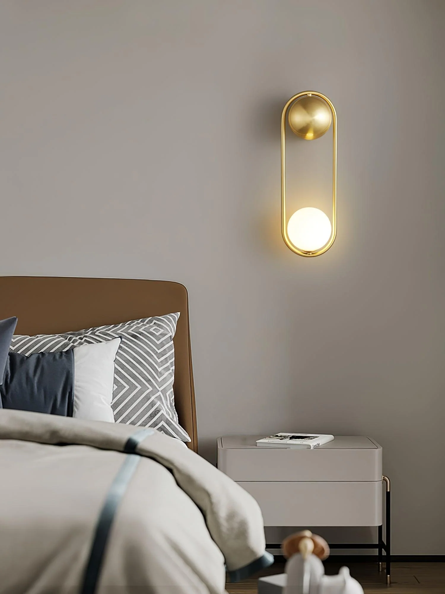 Radiain Brass Minimalist Wall Lamp - Image 47