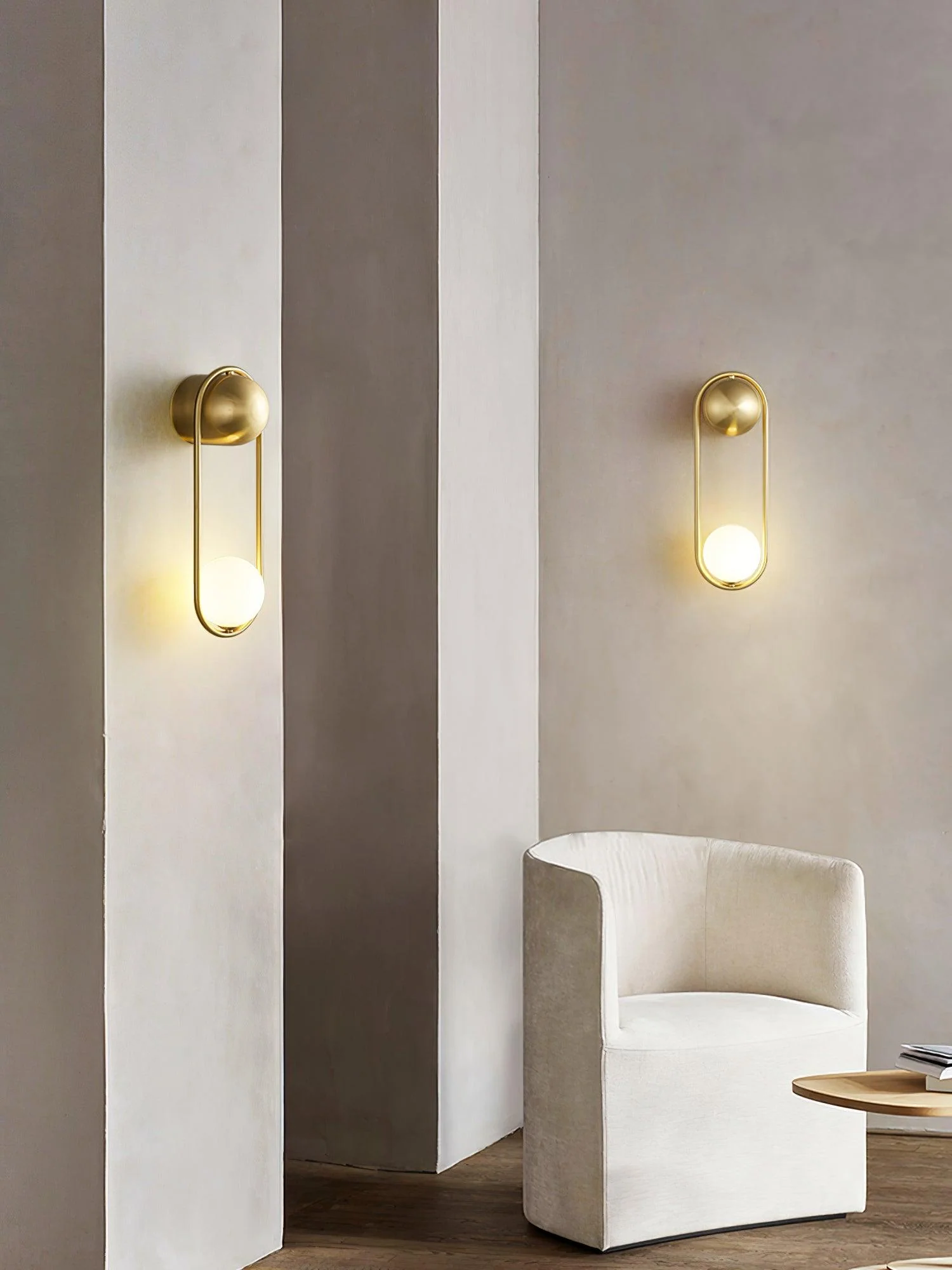 Radiain Brass Minimalist Wall Lamp - Image 48