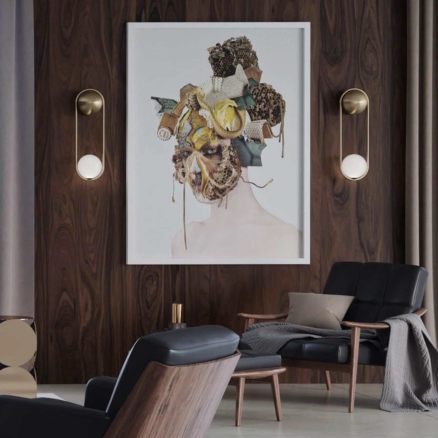 Radiain Brass Minimalist Wall Lamp - Image 6