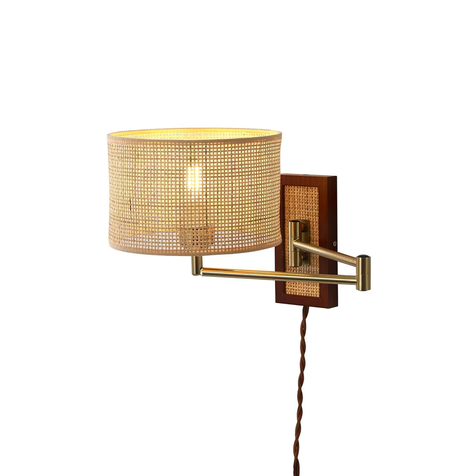 Rattan Farmhouse Bamboo Wall Light - Image 12