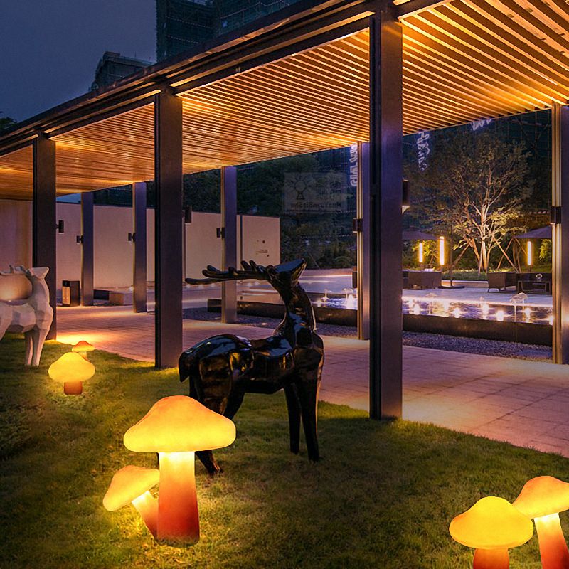 Ray Contemporary Resin Outdoor Ground Light - Image 6