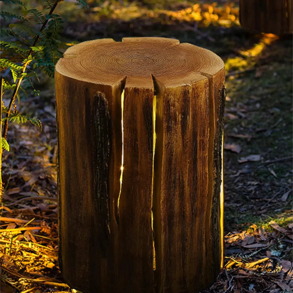 Ray Contemporary Wood Outdoor Floor Lamp - Image 5
