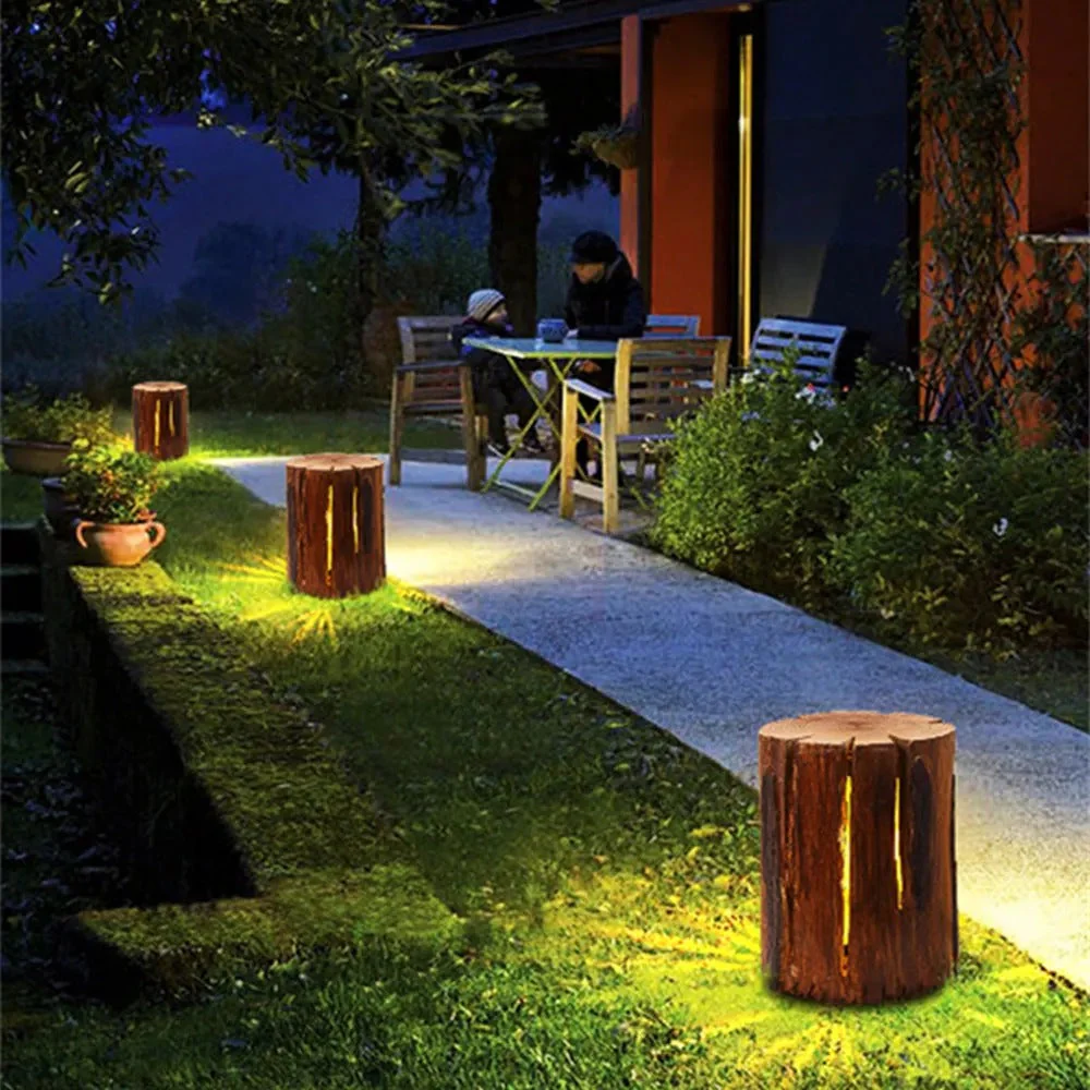 Ray Contemporary Wood Outdoor Floor Lamp - Image 8