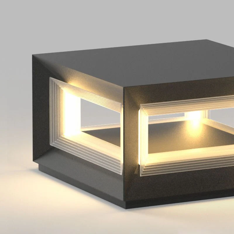 Ray LED Modern Outdoor Pillar Light - Image 11