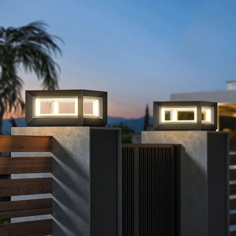 Ray LED Modern Outdoor Pillar Light - Image 5