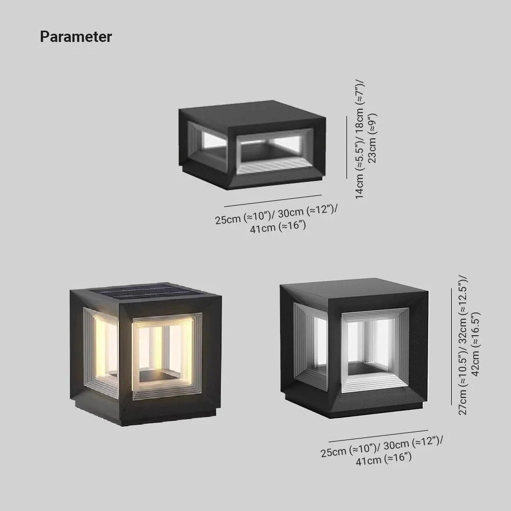 Ray LED Modern Outdoor Pillar Light - Image 6