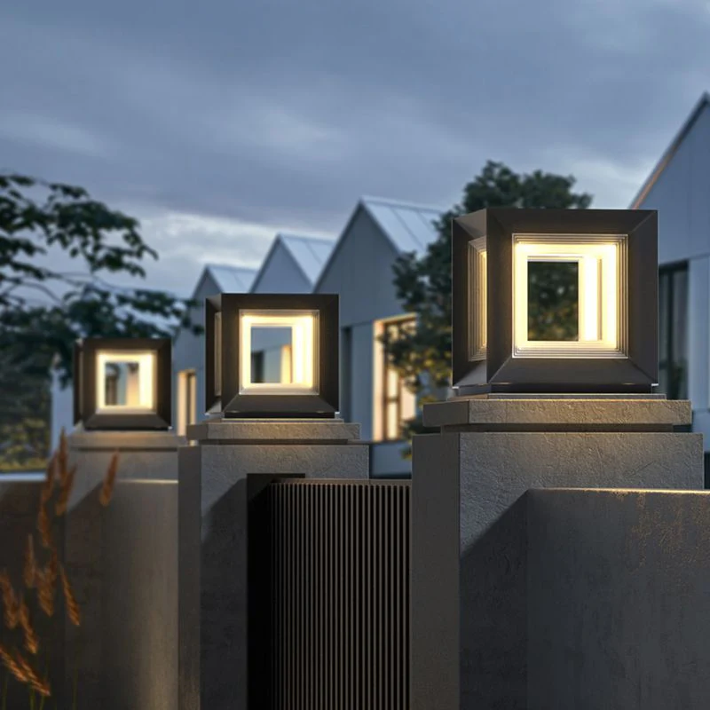 Ray LED Modern Outdoor Pillar Light - Image 7