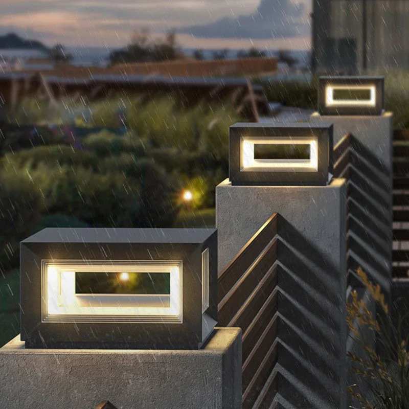 Ray LED Modern Outdoor Pillar Light - Image 8