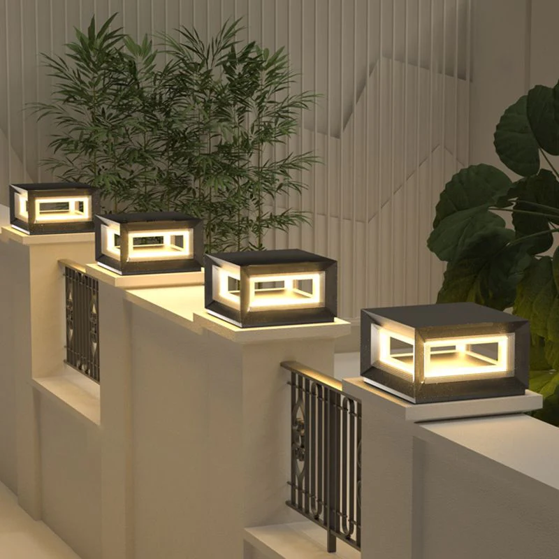 Ray LED Modern Outdoor Pillar Light - Image 9