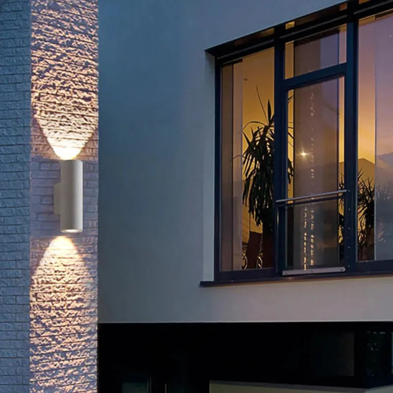 Ray Minimalist Outdoor Wall Lamp Cement - Image 10