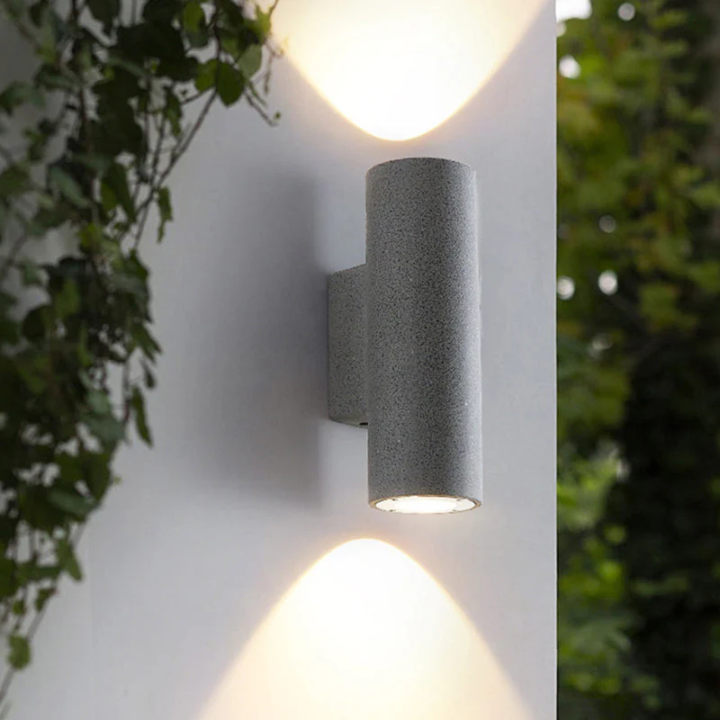 Ray Minimalist Outdoor Wall Lamp Cement - Image 12