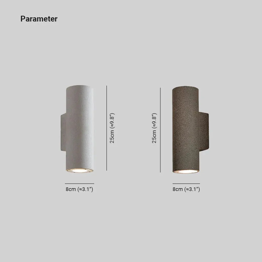Ray Minimalist Outdoor Wall Lamp Cement - Image 14