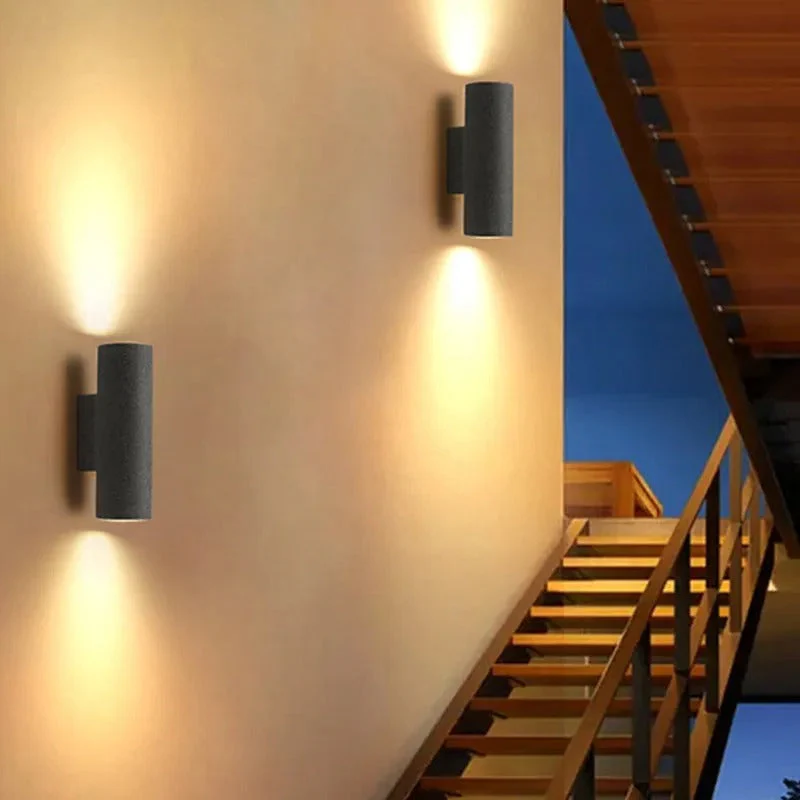 Ray Minimalist Outdoor Wall Lamp Cement - Image 18