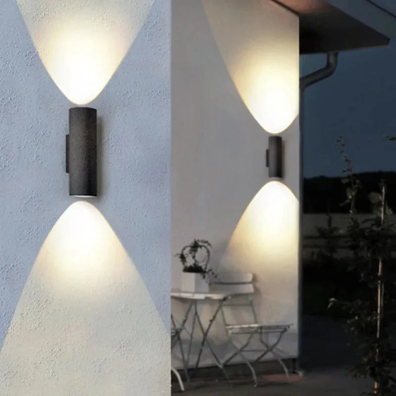Ray Minimalist Outdoor Wall Lamp Cement - Image 5