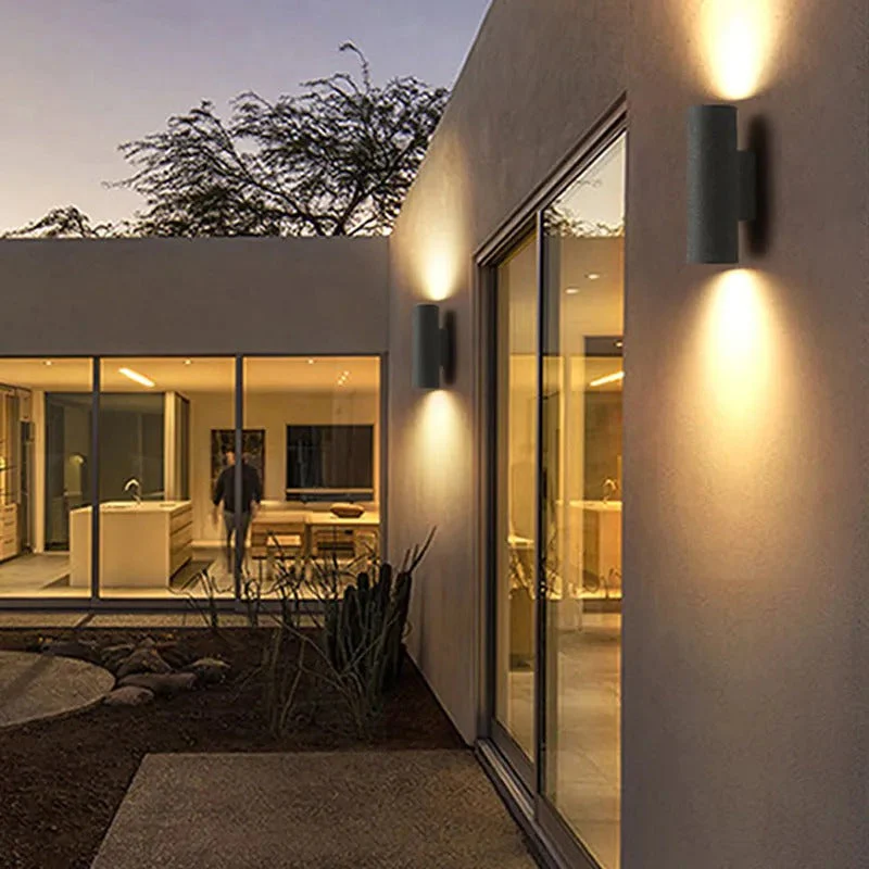 Ray Minimalist Outdoor Wall Lamp Cement - Image 7