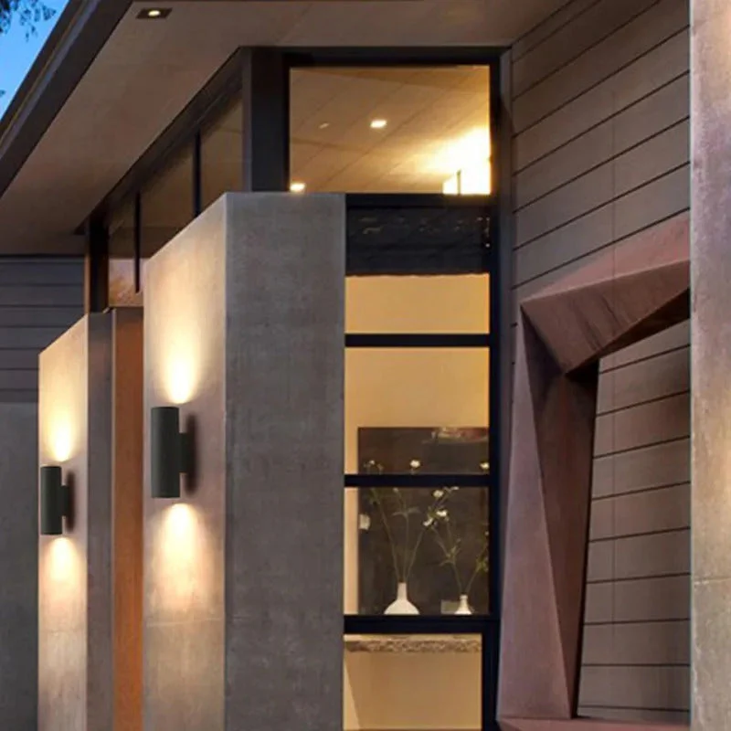 Ray Minimalist Outdoor Wall Lamp Cement - Image 9