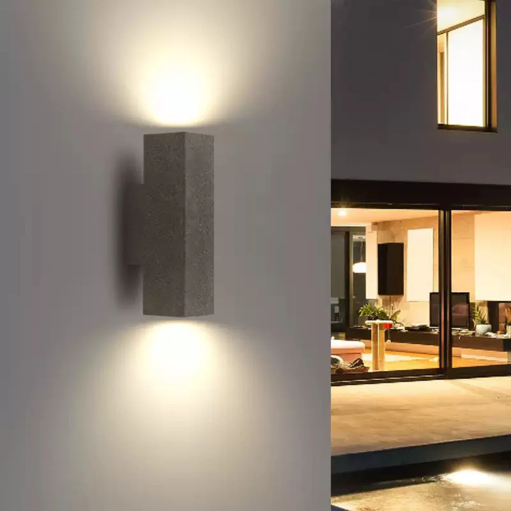 Ray Minimalist Outdoor Wall Lamp Cement - Image 3